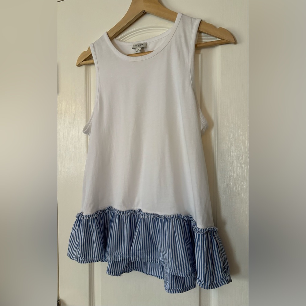 J. Crew Woven-hem tank top - like new! - size S - Picture 4 of 8